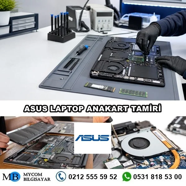 Asus laptop anakart tamiri