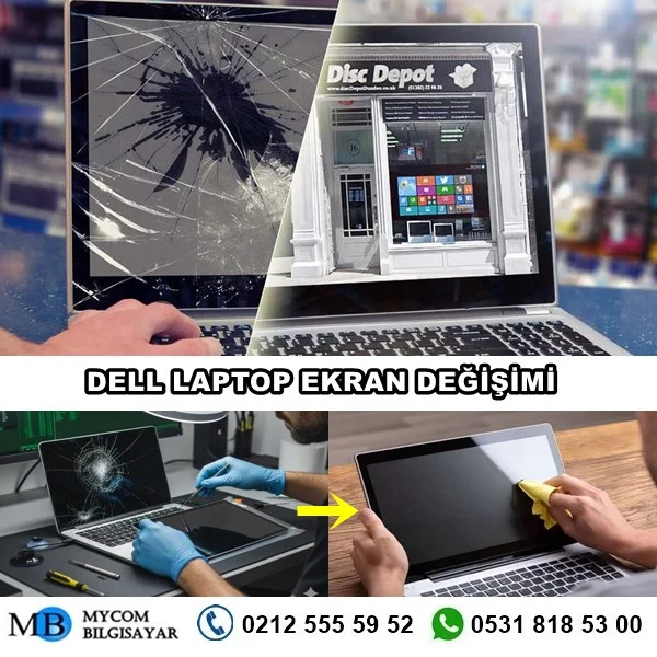 Dell laptop ekran değişimi