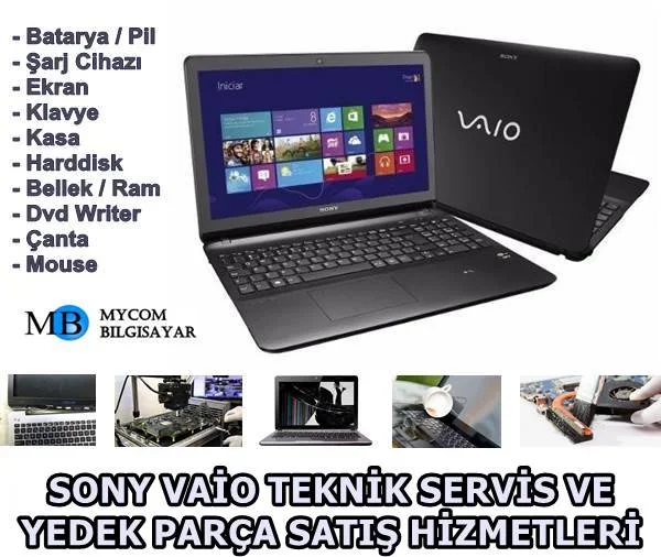 sony vaio laptop teknik servis hizmetleri